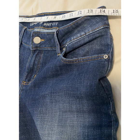 Wrangler Womens Boot Cut Jeans Size 3 Mid Rise Dark Denim Cowgirl Western Y2K - Picture 9 of 13